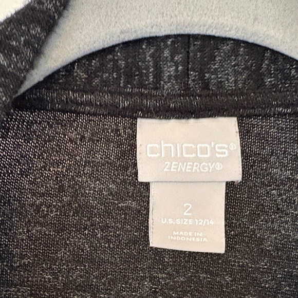 Zenergy Soft Essentials Open-Front Dark Gray Cardigan size 2/L (12-14) - Picture 4 of 10